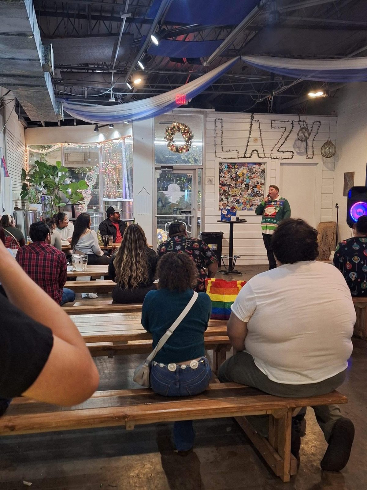 Comedy show crowd