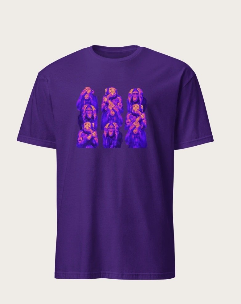 Wise Monkeys graphic t-shirt